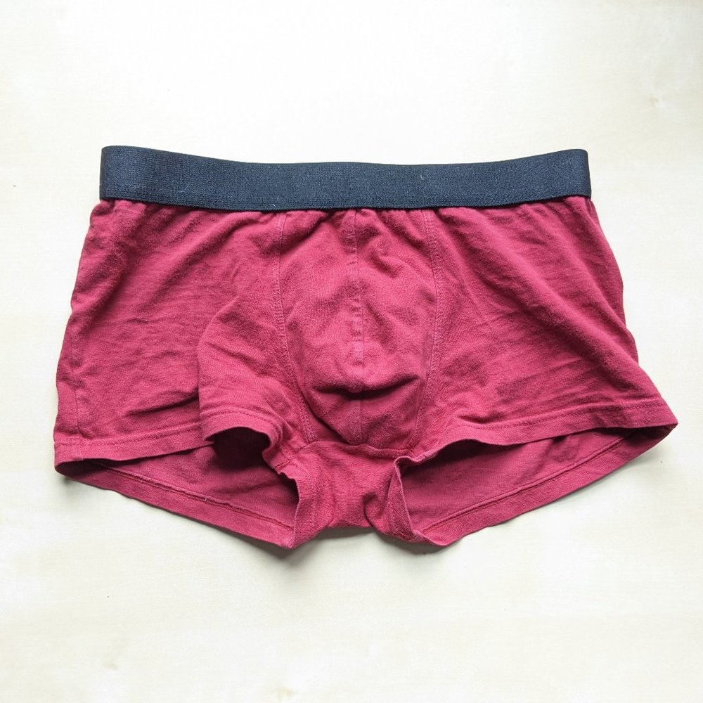 Red Cotton Trunk Underwear